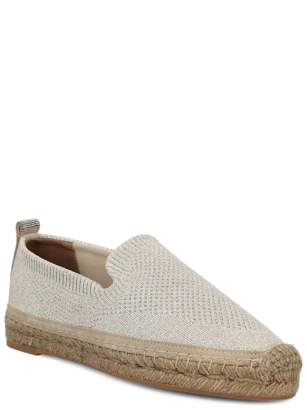 Brunello Cucinelli Monili-Trim Flat Espadrilles, NWT, In BoX +Dust Bag $1082MSRP